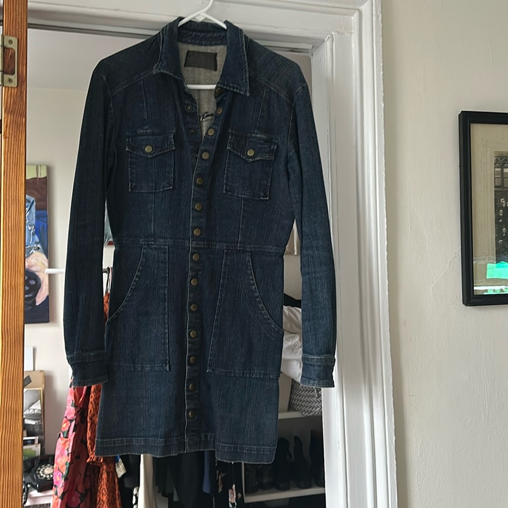 The Reformation Jean Mini Dress